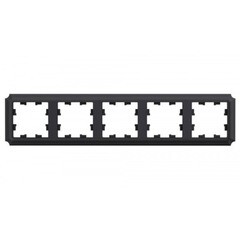 Изображение товара Рамка Systeme Electric AtlasDesign Antique пятиместная базальт (ATN101405)