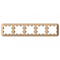 Изображение товара Рамка Systeme Electric AtlasDesign Antique пятиместная песочная (ATN101205)