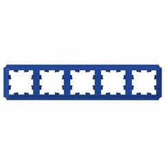 Изображение товара Рамка Systeme Electric AtlasDesign Antique пятиместная аквамарин (ATN101105)