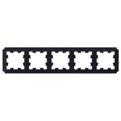 Изображение товара Рамка Systeme Electric AtlasDesign Antique пятиместная карбон (ATN101005)