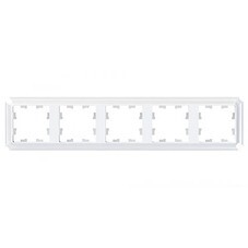 Рамка Systeme Electric AtlasDesign Antique пятиместная белая (ATN100105)