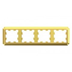 Изображение товара Рамка Systeme Electric AtlasDesign Antique четырехместная золото (ATN101604)