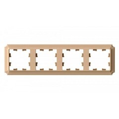 Изображение товара Рамка Systeme Electric AtlasDesign Antique четырехместная песочная (ATN101204)