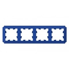 Изображение товара Рамка Systeme Electric AtlasDesign Antique четырехместная аквамарин (ATN101104)