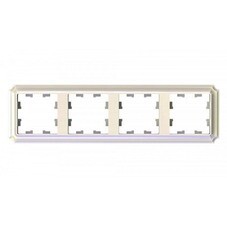 Рамка Systeme Electric AtlasDesign Antique четырехместная жемчуг (ATN100404)