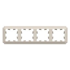 Рамка Systeme Electric AtlasDesign Antique четырехместная бежевая (ATN100204)