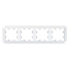 Изображение товара Рамка Systeme Electric AtlasDesign Antique четырехместная белая (ATN100104)