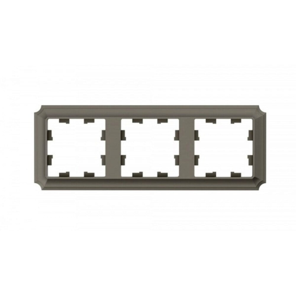 

Рамка Systeme Electric AtlasDesign Antique трехместная шампань (ATN100503), Бежевый