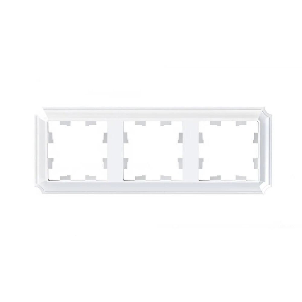 

Рамка Systeme Electric AtlasDesign Antique трехместная белая (ATN100103), Белый