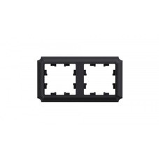 Рамка Systeme Electric AtlasDesign Antique двухместная базальт (ATN101402)