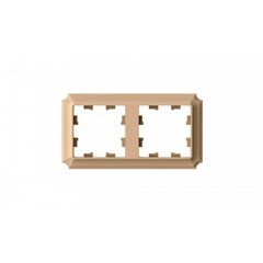 Изображение товара Рамка Systeme Electric AtlasDesign Antique двухместная песочная (ATN101202)