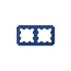 Изображение товара Рамка Systeme Electric AtlasDesign Antique двухместная аквамарин (ATN101102)