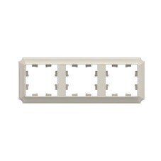 Рамка Systeme Electric AtlasDesign Antique трехместная бежевая (ATN100203)