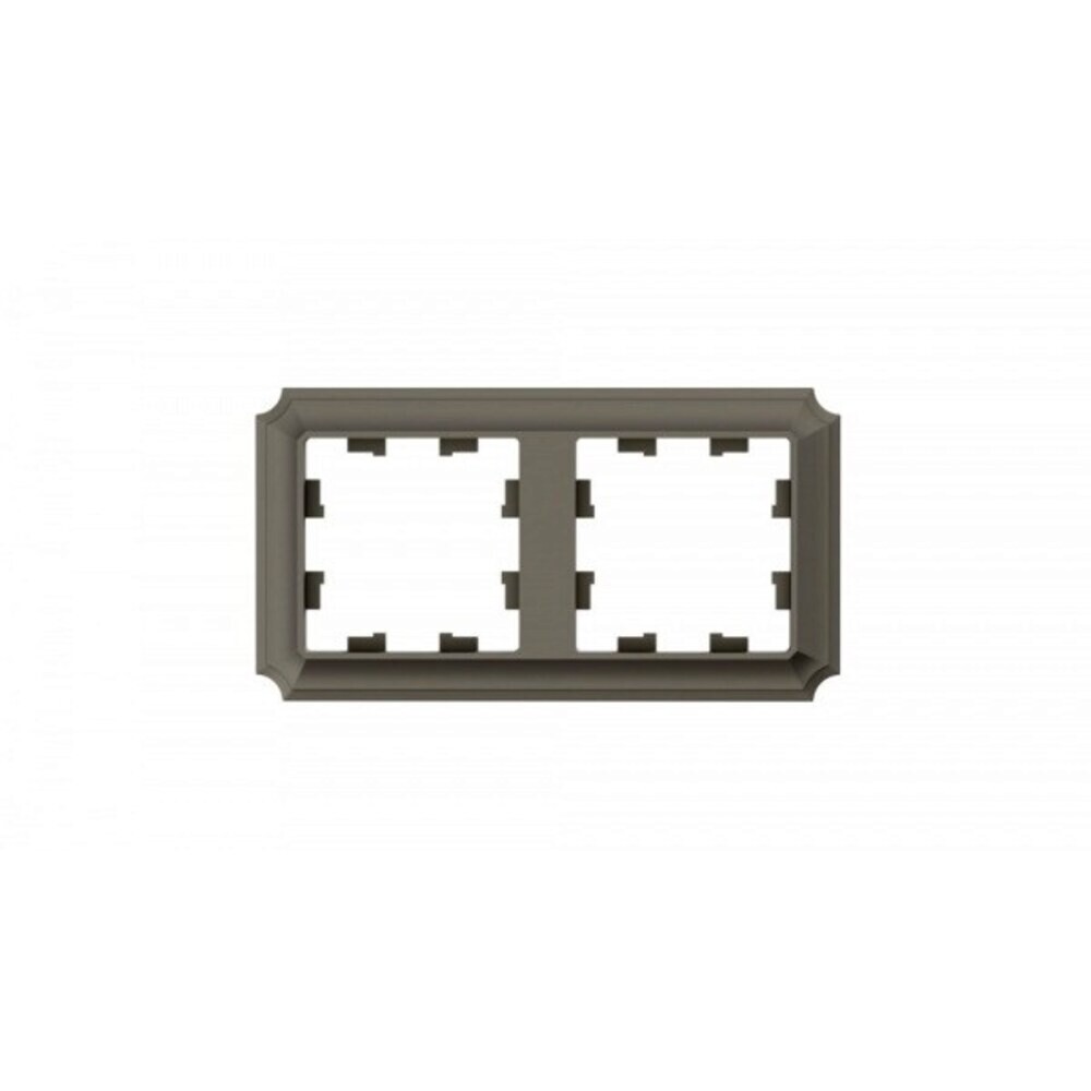 

Рамка Systeme Electric AtlasDesign Antique двухместная шампань (ATN100502), Бежевый