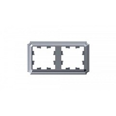 Изображение товара Рамка Systeme Electric AtlasDesign Antique двухместная алюминий (ATN100302)