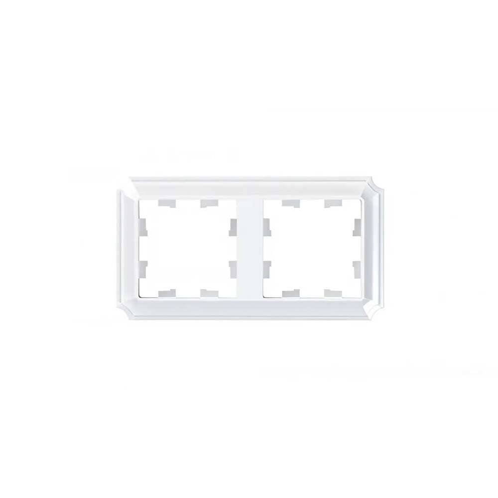 

Рамка Systeme Electric AtlasDesign Antique двухместная белая (ATN100102), Белый
