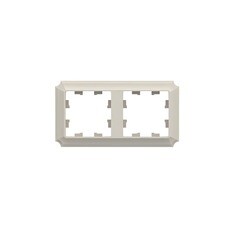 Рамка Systeme Electric AtlasDesign Antique двухместная бежевая (ATN100202)