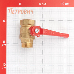 Кран шаровой латунный БАЗ Standart 3/4 ВР(г) х 3/4 НР(ш) проходной ручка прямой (БАЗ.А31.0.20.40) - фото 2