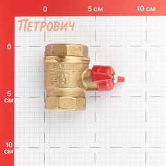Кран шаровой латунный БАЗ Standart 1 ВР(г) х 1 ВР(г) проходной бабочка прямой (БАЗ.А30.1.25.НГ.40) - фото 2
