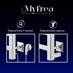 Полотенцесушитель электрический MyFrea MyParma 1200х100 мм 84 Вт с терморегулятором белый - фото 4
