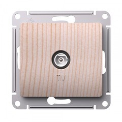 Изображение товара Розетка телевизионная Systeme Electric Glossa встраиваемый сосна (SE GSL001593)