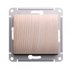 Изображение товара Выключатель Systeme Electric Glossa одноклавишный встраиваемый сосна (SE GSL001511)