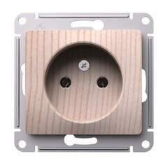 Изображение товара Розетка Systeme Electric Glossa встраиваемая сосна (SE GSL001541)