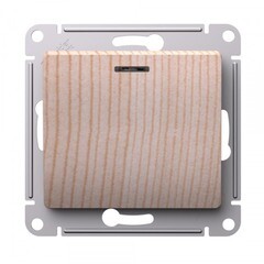 Выключатель Systeme Electric Glossa одноклавишный встраиваемый сосна (SE GSL001513)