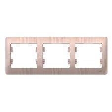 Рамка Systeme Electric Glossa трехместная сосна (SE GSL001503)