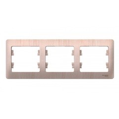 Изображение товара Рамка Systeme Electric Glossa трехместная сосна (SE GSL001503)