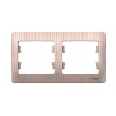 Рамка Systeme Electric Glossa двухместная сосна (SE GSL001502)