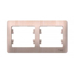 Изображение товара Рамка Systeme Electric Glossa двухместная сосна (SE GSL001502)