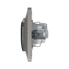 Розетка Systeme Electric Glossa встраиваемая платина со шторками (GSL001248) - фото 3