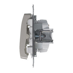 Переключатель Systeme Electric Glossa одноклавишный встраиваемый платина (GSL001261) - фото 3