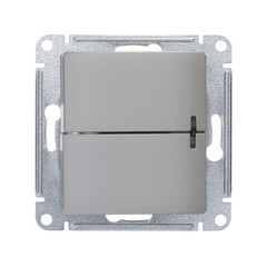 Выключатель Systeme Electric Glossa двухклавишный встраиваемый платина с подсветкой (GSL001253) - фото 4