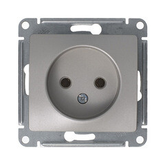 Розетка Systeme Electric Glossa встраиваемая платина (GSL001243) - фото 3