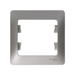 Рамка Systeme Electric Glossa одноместная платина (GSL001201) - фото 4