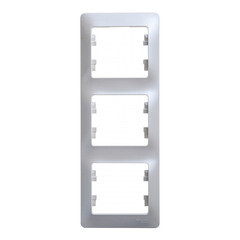 Рамка Systeme Electric Glossa трехместная перламутр (GSL000607) - фото 3