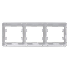 Рамка Systeme Electric Glossa трехместная перламутр (GSL000603) - фото 2