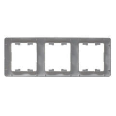 Рамка Systeme Electric Glossa трехместная перламутр (GSL000607) - фото 2