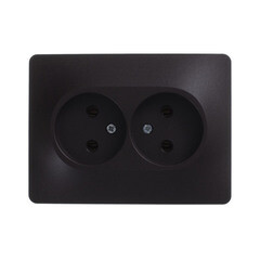 Розетка Systeme Electric Glossa встраиваемая шоколад (GSL000820) - фото 4