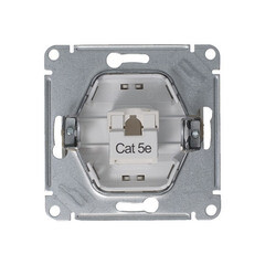 Розетка компьютерная Systeme Electric Glossa встраиваемая платина RJ45 (GSL001281K) - фото 4