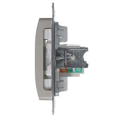 Розетка компьютерная Systeme Electric Glossa встраиваемая платина RJ45 (GSL001281K) - фото 3