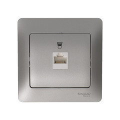 Розетка компьютерная Systeme Electric Glossa встраиваемая платина RJ45 (GSL001281K) - фото 2