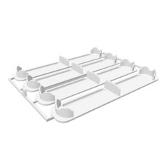 Набор комплектующих для наличника Деконика 70 мм белый - фото 4