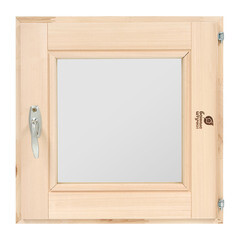 Изображение товара Окно деревянное Банные штучки 400х400х70 мм 1 створка поворотная