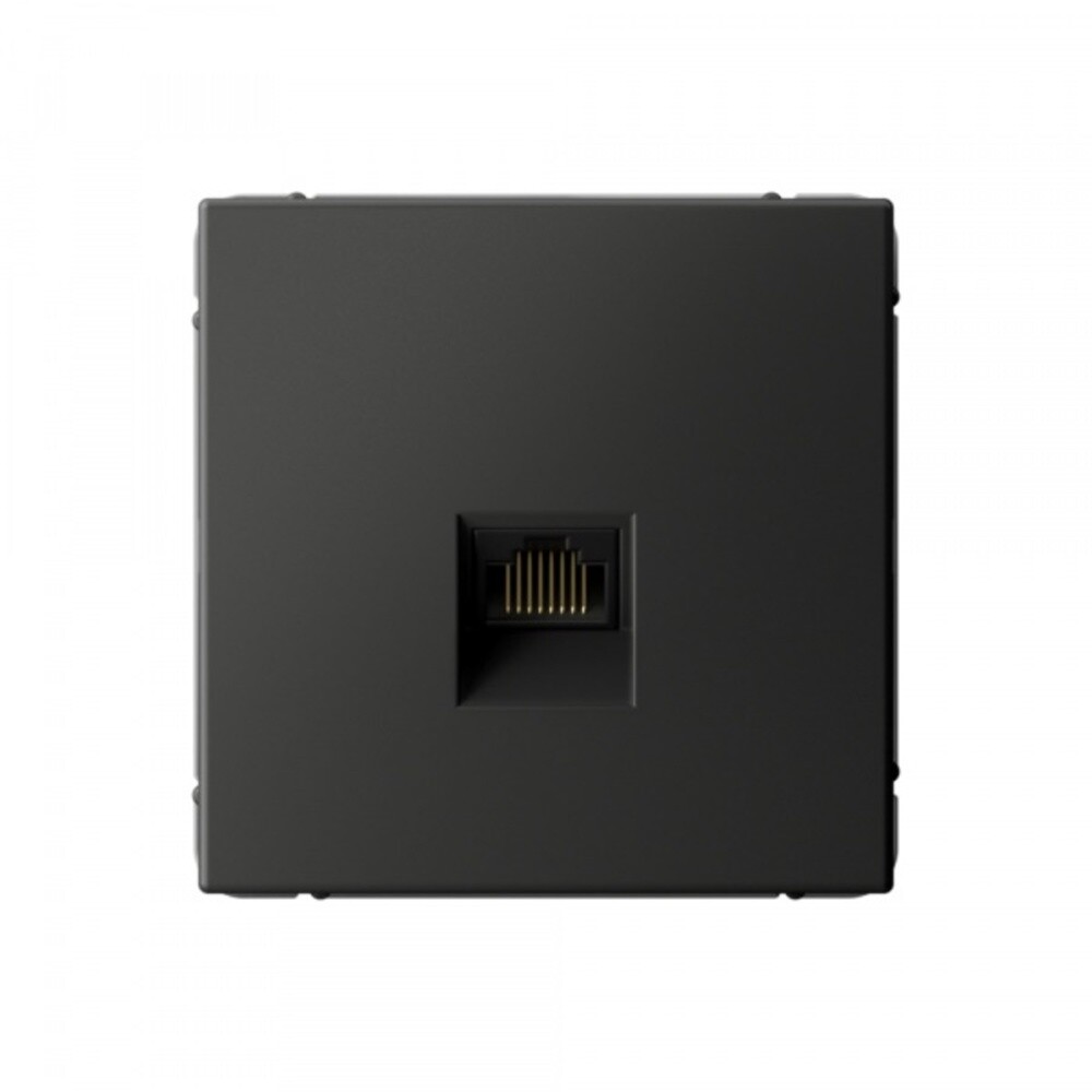 

Розетка компьютерная Systeme Electric ArtGallery встраиваемая базальт RJ45 (SE GAL001486), Черный