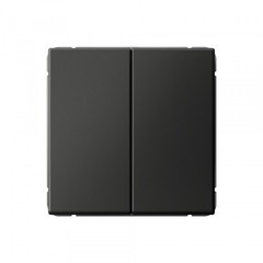 Изображение товара Выключатель Systeme Electric ArtGallery двухклавишный встраиваемый базальт (SE GAL001451)