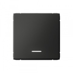 Выключатель Systeme Electric ArtGallery одноклавишный встраиваемый базальт с подсветкой (SE GAL001413)