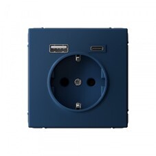 Розетка USB Systeme Electric ArtGallery встраиваемая аквамарин USB-A/ Type-C (SE GAL001132)